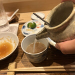 日本橋 蕎ノ字 - 蕎麦湯