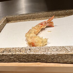 日本橋 蕎ノ字 - 車海老　つゆで。