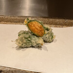 日本橋 蕎ノ字 - ウニ　塩で