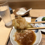 日本橋 蕎ノ字 - ズッキーニ　お好み（おろしつゆ）　リフトアップ