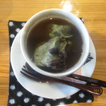 松おか - よもぎ餅のおしるこ