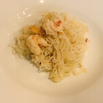 たまの井はん - 海老と糸こんペペロン