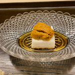 片折 - 丸芋豆腐　小浜の雲丹