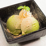 Kinako matcha ice cream