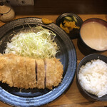 三八 - ロースかつ定食@1,300円