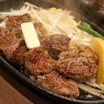 1ポンドのステーキハンバーグ タケル 福島店 - カットフィレステーキもステキ♪