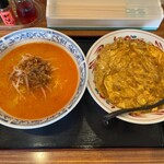 台湾料理福満楼 - お昼限定ラーメンセット（玉子飯＋タンタンメン）