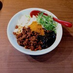 晴耕雨読 - 甘みそまぜそば(カレースパイスTP)