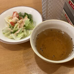 Saizeriya - ランチサラダとスープ（＾∇＾）