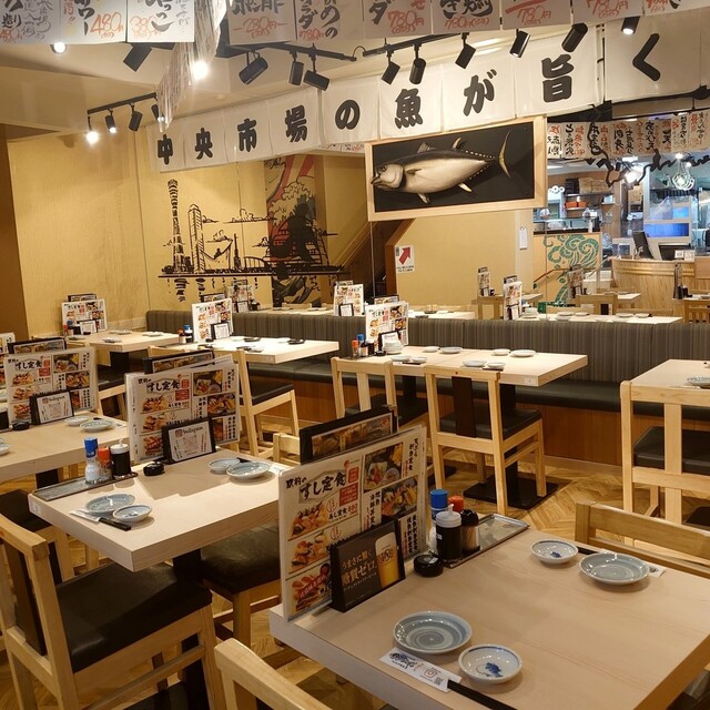 座席 : 魚 駅前 サンキタ総本店 （さかな えきまえ【旧店名】市場食堂