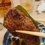 江戸政 - ピーマン肉詰め