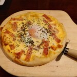 魚民 仙台国分町店 - カルボナーラピザ‼️