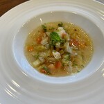 ビストロスリール - 自家農園の野菜たっぷりスープ