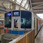 うなぎ亭 友栄 - 今回の箱根登山鉄道の電車は、小田急電鉄の車両を使っていました。