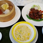中国料理 王宮 - セレクトランチ、和牛ヒレ肉の黒胡椒風味ソース