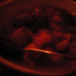 エルボラーチョ - 名物料理マリネーラ。タコをトマトとニンニクで煮た料理。ガーリックが香ばしい！