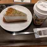 スターバックス・コーヒー - Sドリップ350円、レアチーズケーキ495円