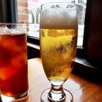 つばめグリル - 紅茶とランチビール