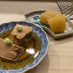 日本橋蛎殻町 すぎた - あん肝と数の子味噌漬け