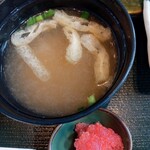 北の味紀行と地酒 北海道 - 味噌汁、小鉢