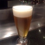 ステーキ屋 甚 - H25.03　生ビール（エビス）