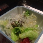 ステーキ屋 甚 - H25.03　季節のサラダ