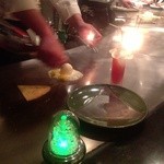 ステーキ屋 甚 - H25.03　アイスクリームの鉄板焼き（調理中）