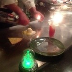 ステーキ屋 甚 - H25.03　アイスクリームの鉄板焼き（調理中）