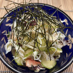 今 - 毛蟹の胡瓜あえ