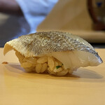 鮨駒 - 地物カマス酢〆