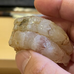 鮨駒 - 地物ガサ海老一夜干し