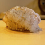 鮨駒 - 追加で地物ガサ海老一夜干し