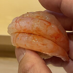 鮨駒 - 地物南蛮海老一夜干し