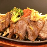 Iron plate sirloin Steak