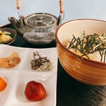 Ochazuke（boiled rice with tea）set