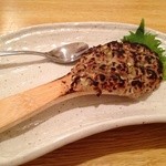 喜蕎 - 蕎麦味噌焼き 400円  塩分控えめで、美味しいです。