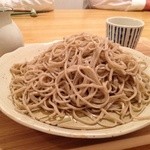 喜蕎 - もりそば 二人前！ 無理言って盛ってもらいましたが、かなりの量でした。