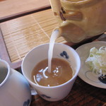 そば 蕎心庵 - 「そば湯」は濃厚、ﾎﾟﾀｰｼﾞｭ風。