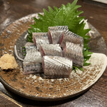 金町製麺 - 入梅イワシの刺身