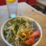 焼肉食堂 太陽 - 野菜サラダ（ハーフ）440円