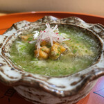 天婦羅 國久 - 渡り蟹の冷たい茶碗蒸し