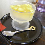 串政 - 蕎麦湯ゼリー１５０円