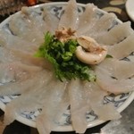 寿浬庵 - ふぐの刺身（600円）