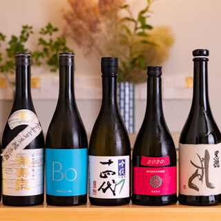 Limited time sake and red and white wines go well with Sushi ◎