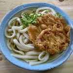 讃岐うどん がもう - 冷かけうどん2玉 かき揚げ天　400円