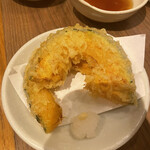 がってん食堂 大島屋 - 単品の天ぷら。野菜天は２つずつ