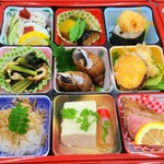 [Reservation required by the day before] Masu Bento (boxed lunch) (9 squares)