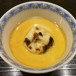 食堂こなん - 蓋物 河豚白子の茶碗蒸し
