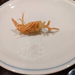 天ぷら新宿つな八 - 海老の頭