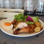 ファーマーズチキン - 料理写真:クォーターチキンプレート(1/4羽)